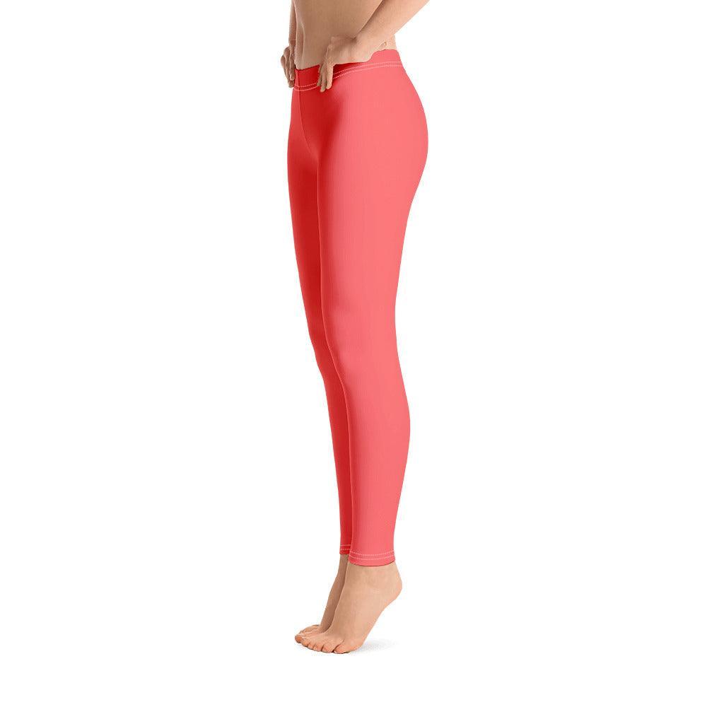 Citra Carnation Red Mid-Rise Leggings