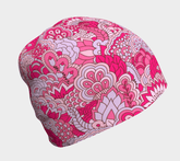 Orbi Pink Kaleidoscope Floral Women's Beanie | Blissfully Brand
