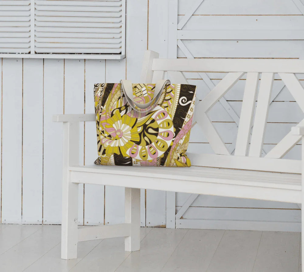 Marena Canvas Carry All Tote Bag - Blissfully Brand