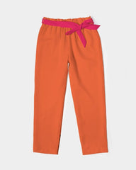 Peex Color Block Tie Waist Tapered Pants - Blissfully Brand