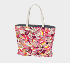 Perl Large Market Tote - Pink Kaleidoscope Print