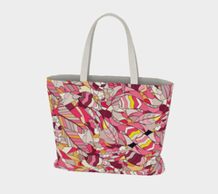 Perl Large Market Tote - Pink Kaleidoscope Print