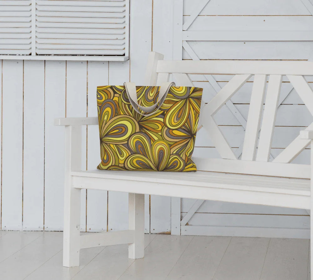 Mimosa Canvas Carry All Tote Bag - Blissfully Brand