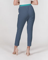 Kuna Blue Women's Belted Tapered Pants - Blissfully Brand