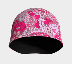 Orbi Pink Kaleidoscope Floral Women's Beanie | Blissfully Brand