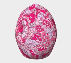 Orbi Pink Kaleidoscope Floral Women's Beanie | Blissfully Brand