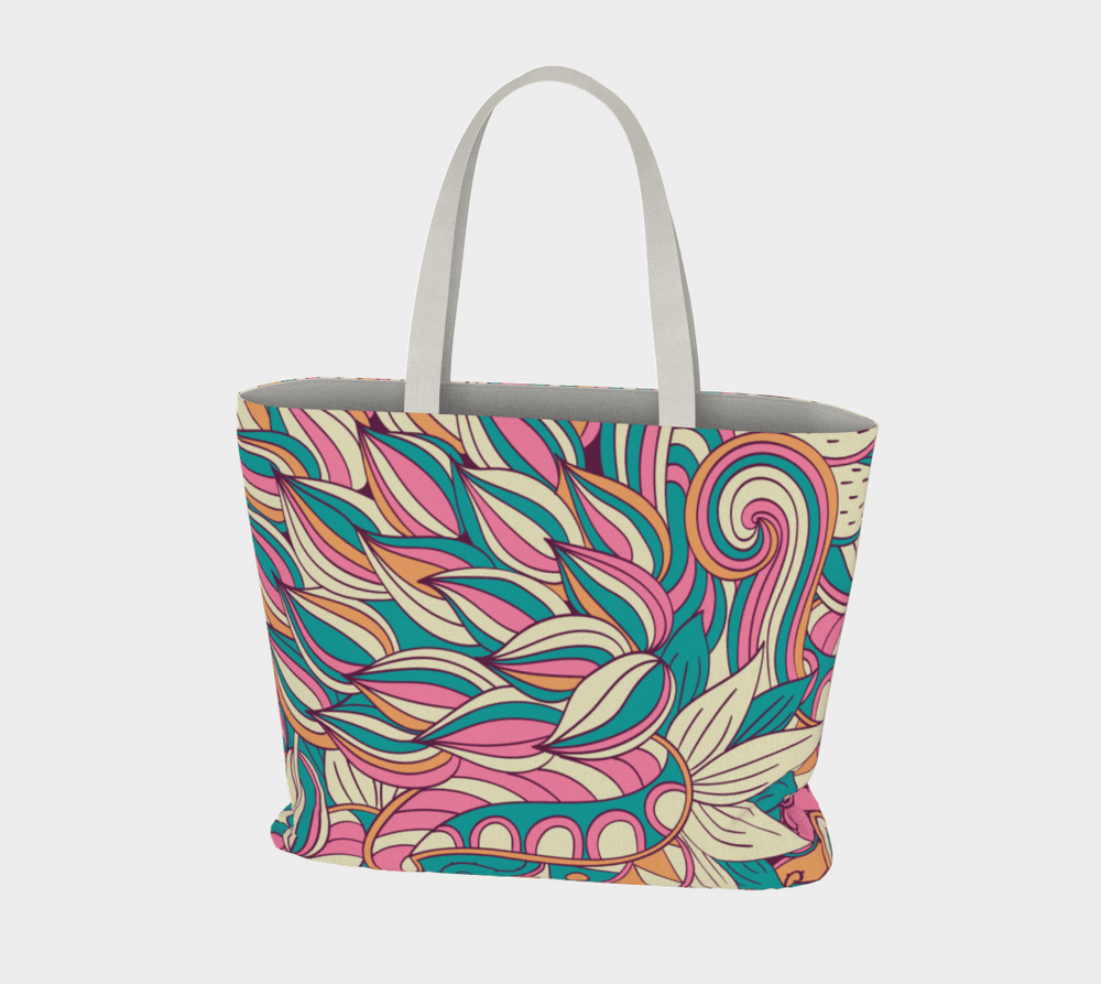 Arane Large Market Tote - Abstract Floral Print