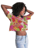 Kimi Distressed Cropped Tee - Blissfully Brand
