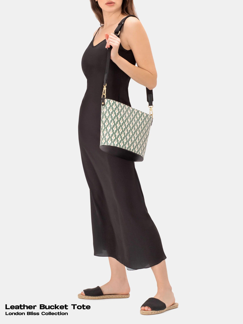 Ame Large Leather Bucket Tote - Blissfully Brand