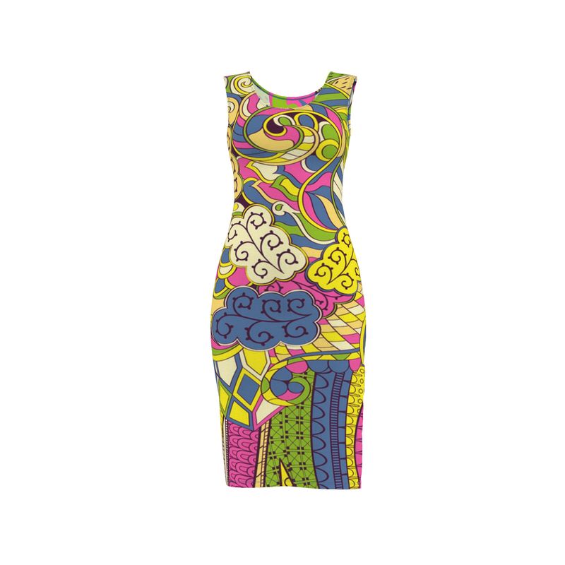 Suki Bodycon Split Leg Midi Dress