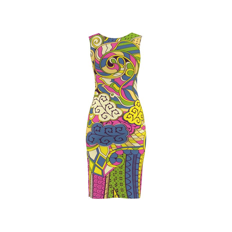 Suki Bodycon Split Leg Midi Dress