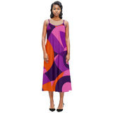 Flight 239 Casual Spaghetti Strap Midi Dress - Airline Series