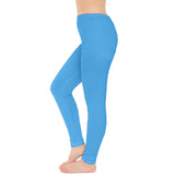 Imi Solid Blue Casual Leggings