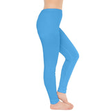 Imi Solid Blue Casual Leggings