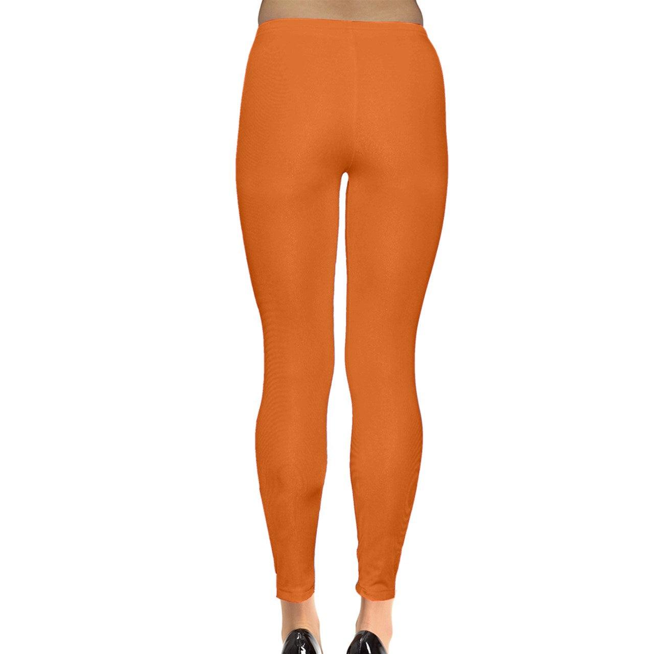 Amai Solid Orange Casual Leggings