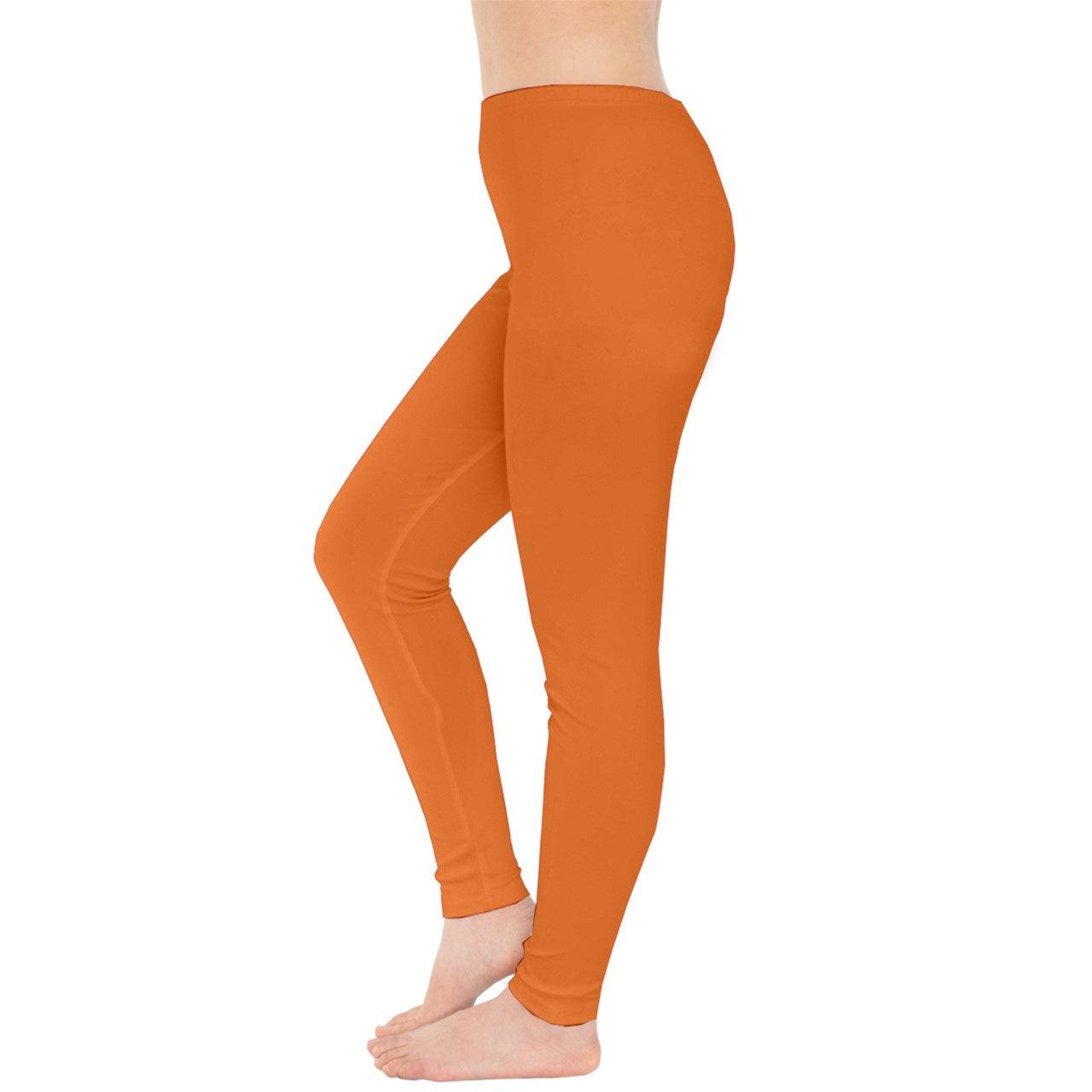 Tango Orange Everyday Casual Leggings - Athleisure 