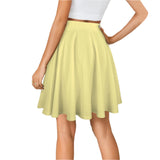 Piki Yellow Flare Skirt