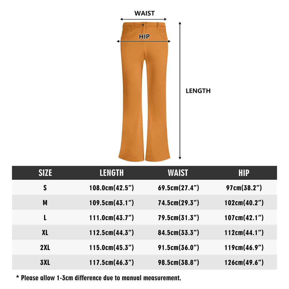 Pinsa Orange Flared Leggings - Blissfully Brand