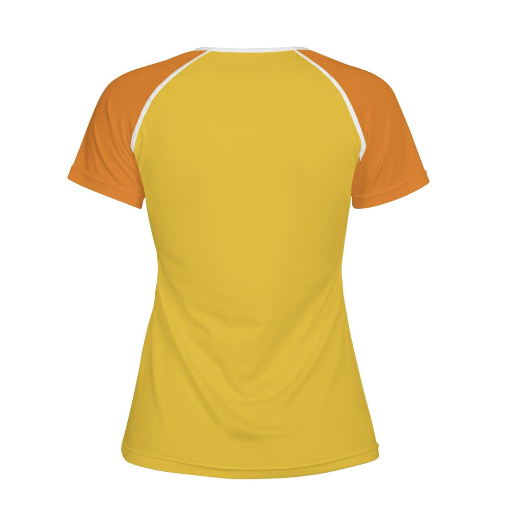 Pinsa Color Block Crewneck Stretchy Logo Tee - Blissfully Brand