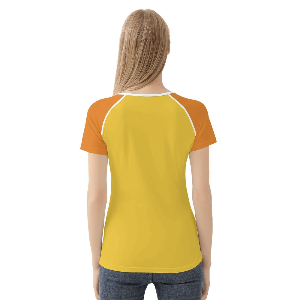 Pinsa Color Block Crewneck Stretchy Logo Tee - Blissfully Brand