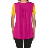 Flight 929 Color Block Scoop Neck Relaxed Top - Airline Series
