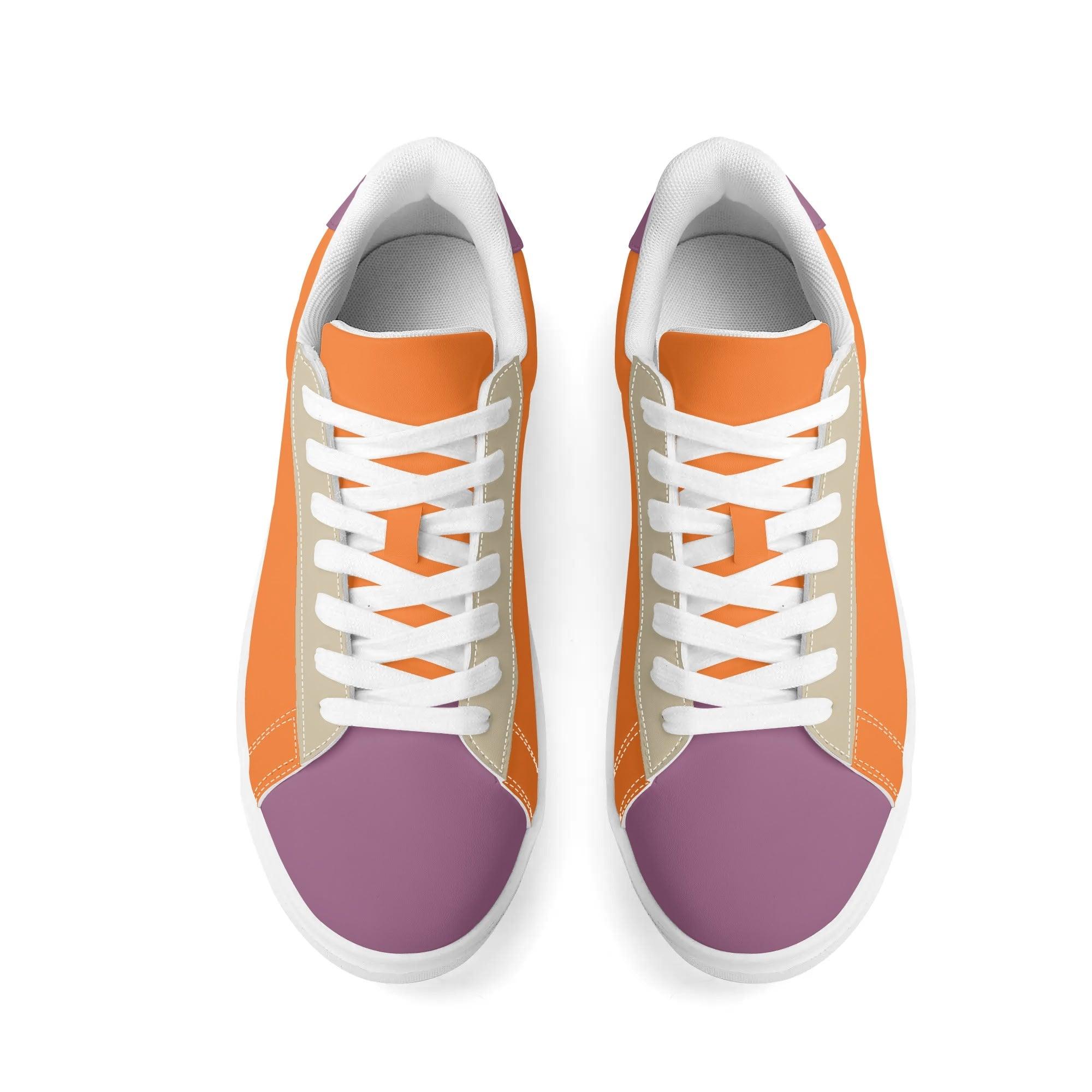 Amai Color Block Low Top Faux Leather Skate Sneakers