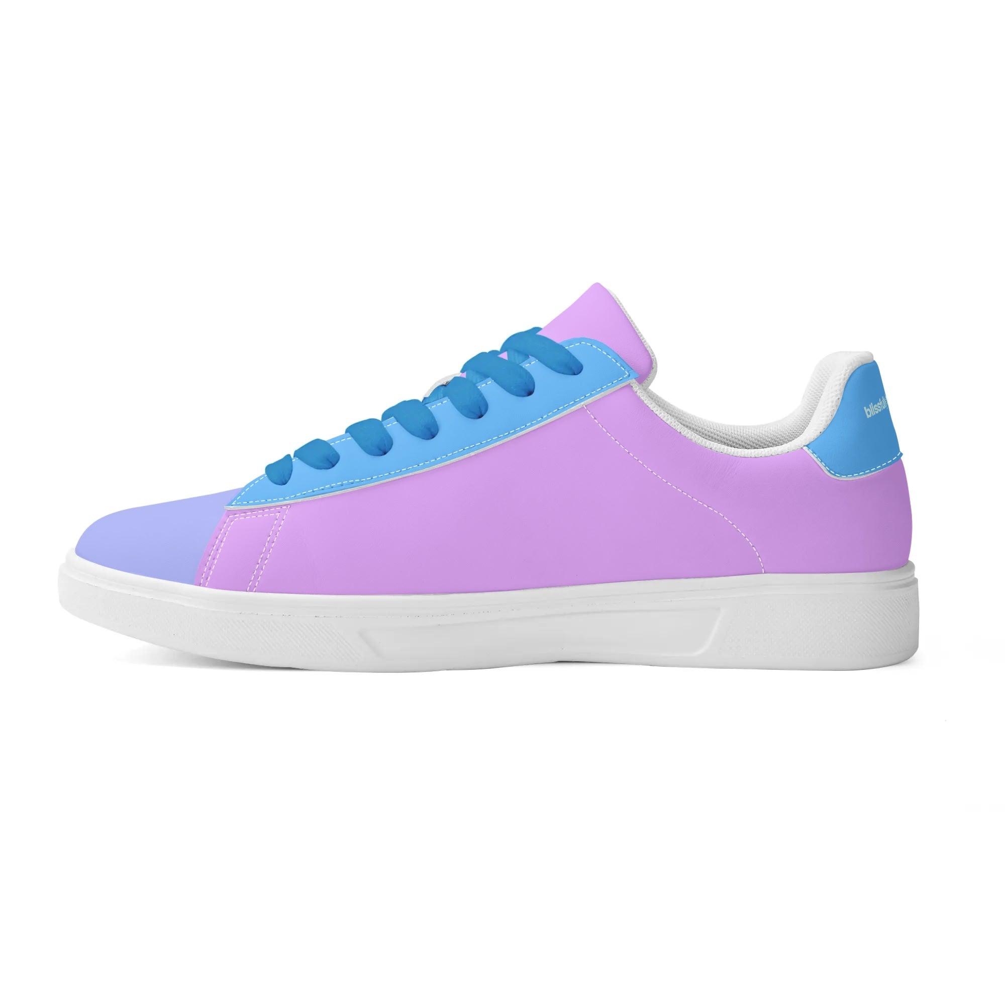 Imi Color Block Low Top Faux Leather Skate Sneakers