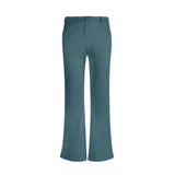 Shimmer Flare Legging Pants in Casal Blue  with pockets and belt loop - Kalei Collection - Blissfully Brand