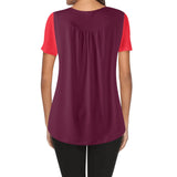 Prague Two-Tone Scoop Neck Tunic Top - Airline Series