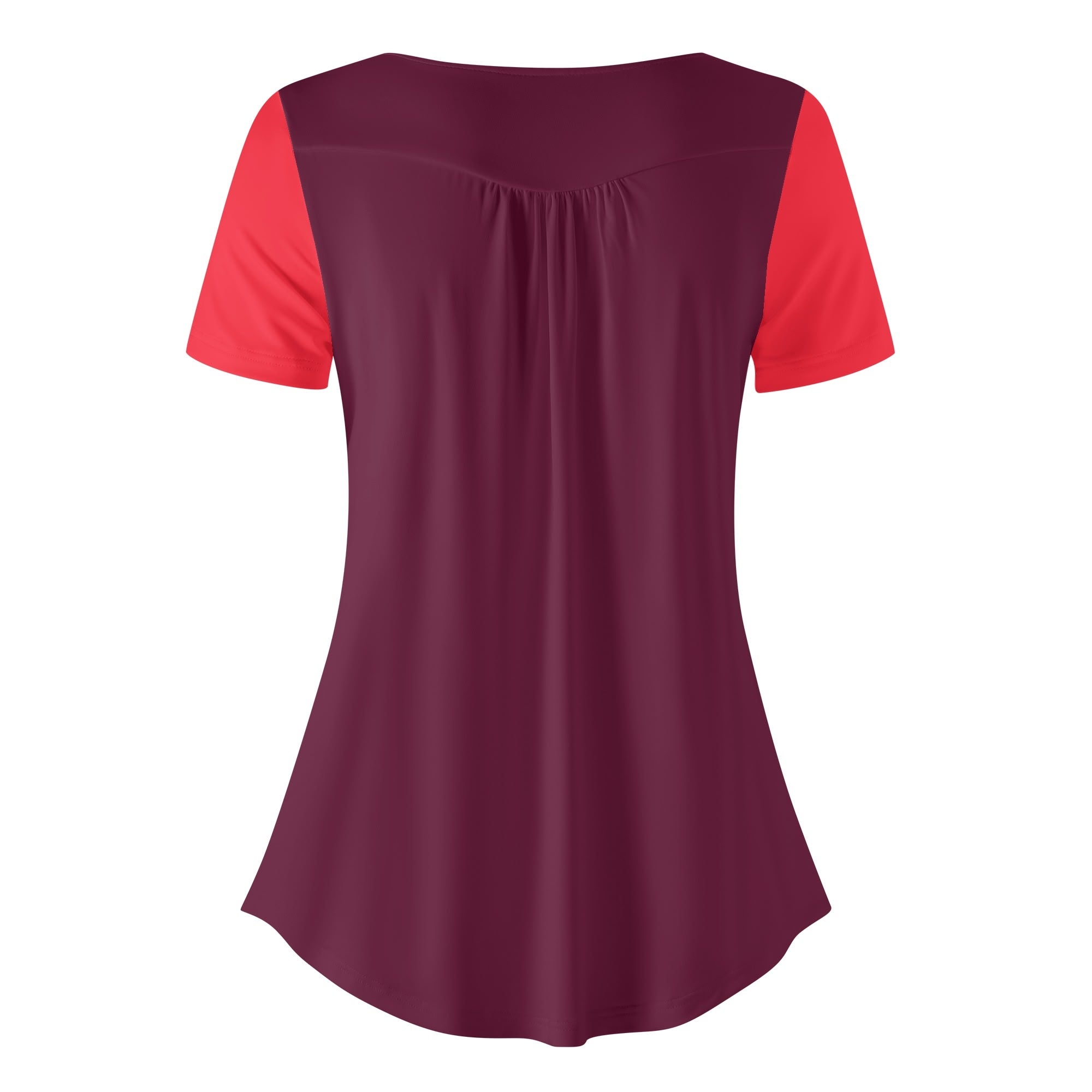 Prague Two-Tone Scoop Neck Tunic Top - Airline Series