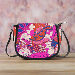 Sameria Leather Saddle Bag