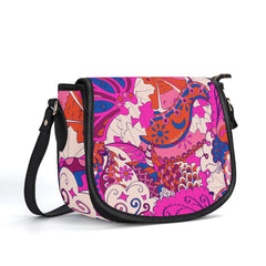 Sameria Leather Saddle Bag