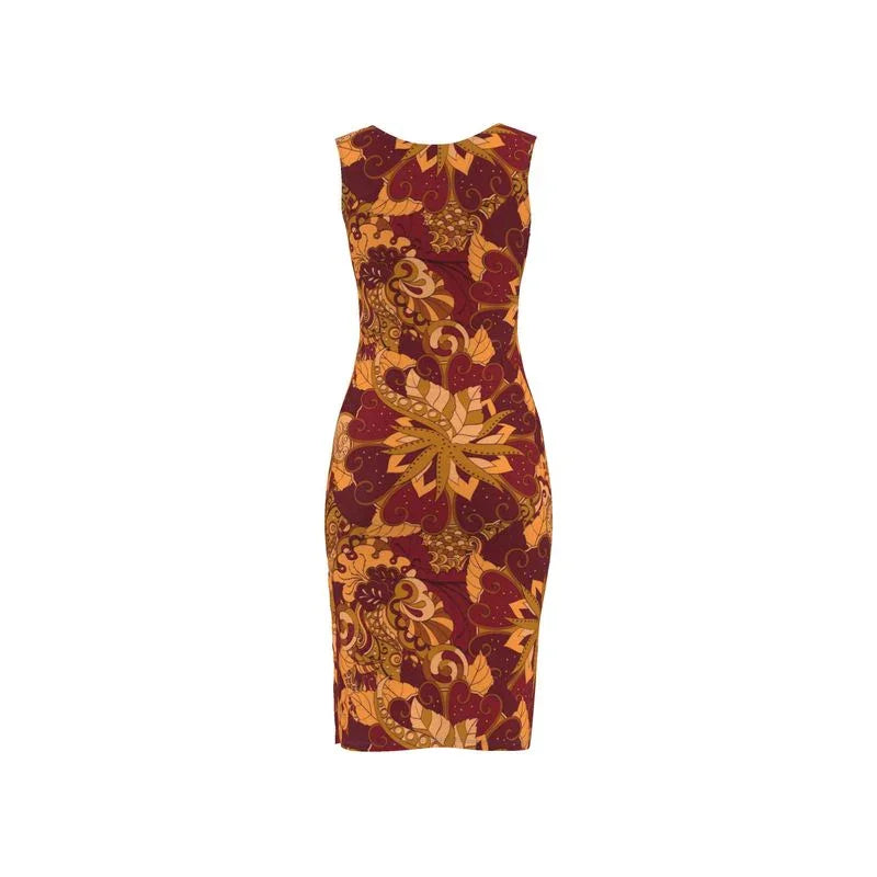 Renai Bodycon Split Leg Midi Dress