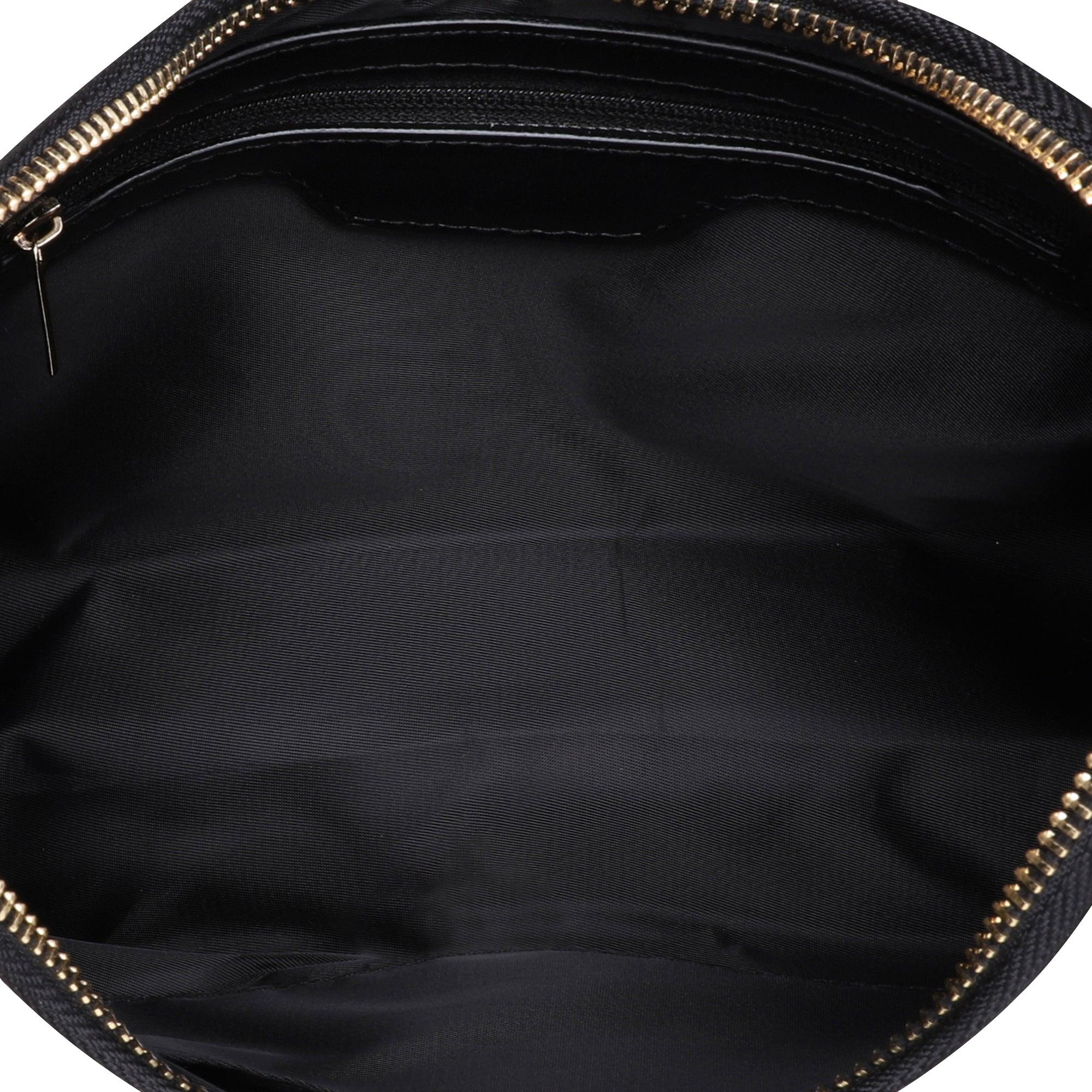 Prin Faux Leather Curve Chain Bag