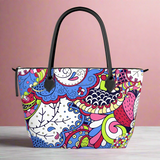 Sechia Large Zip Top Satin Tote