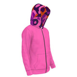 Flight 239 - Pink Zipped Hoodie - Airline Series - Blissfully Brand