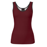 Copenhagen Rosewood Tank Top with Black Trim - Airline Series