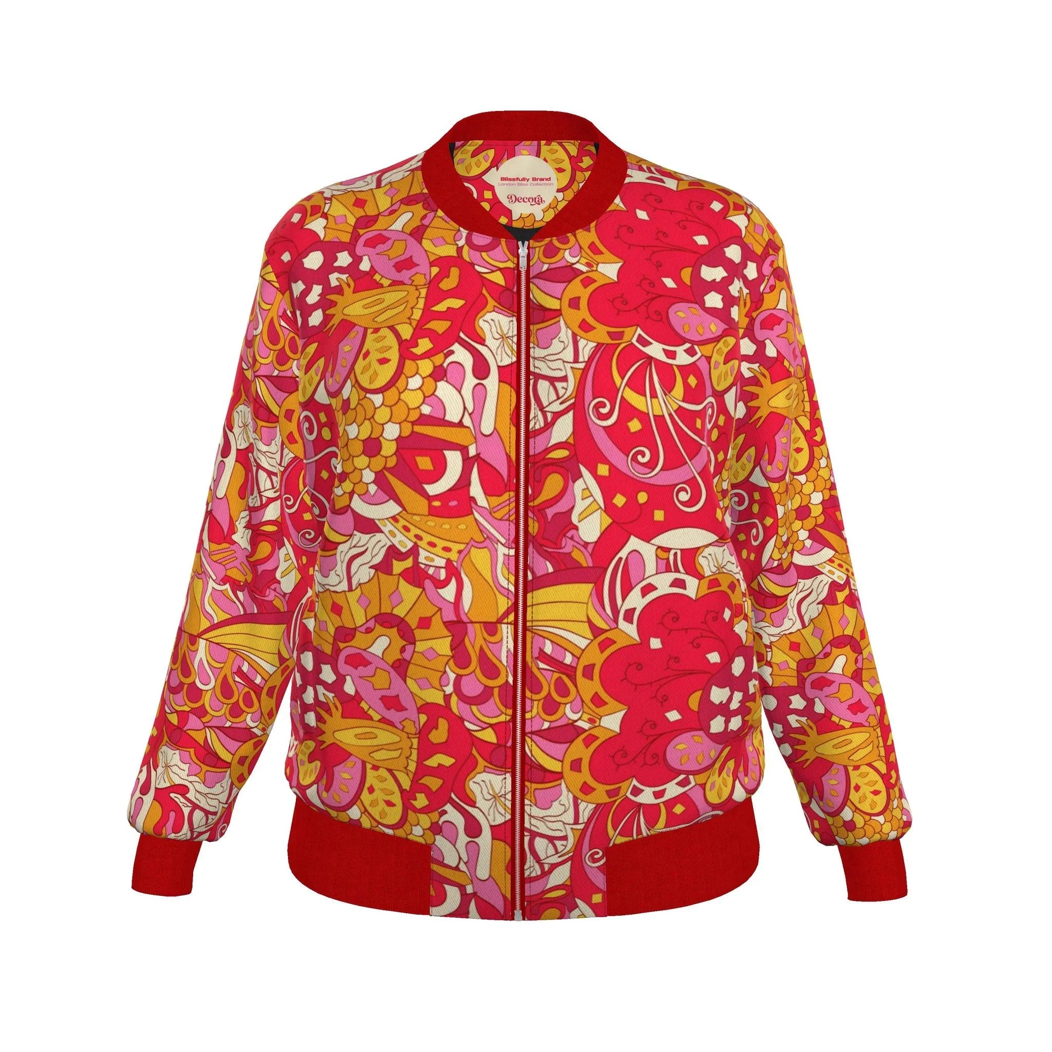 Decora Flexe Denim Bomber Jacket