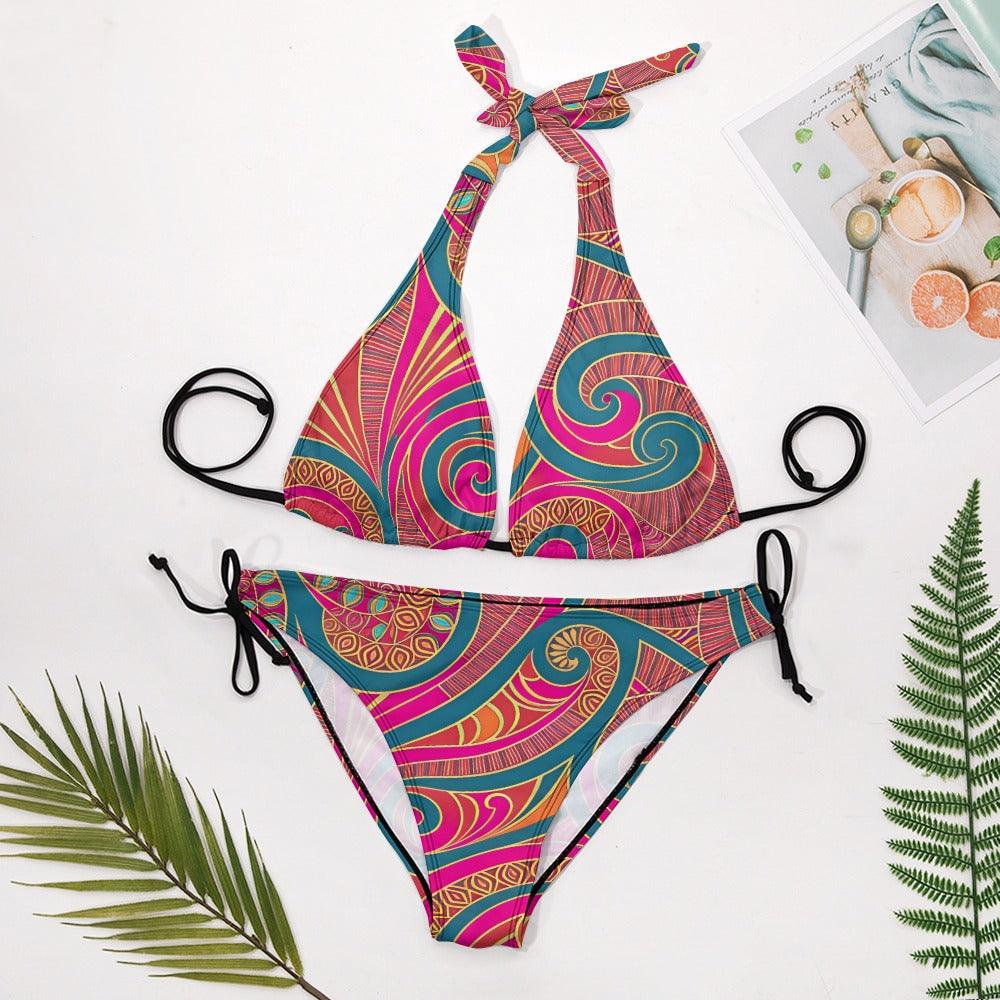 Doces Triangle Tie Two Piece Bikini - Blissfully Brand