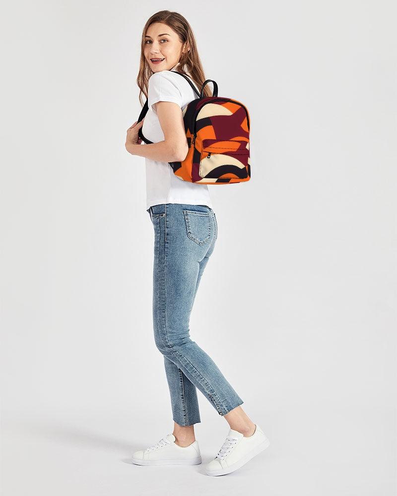 Copenhagen Print Mini Canvas Backpack - Airline Series