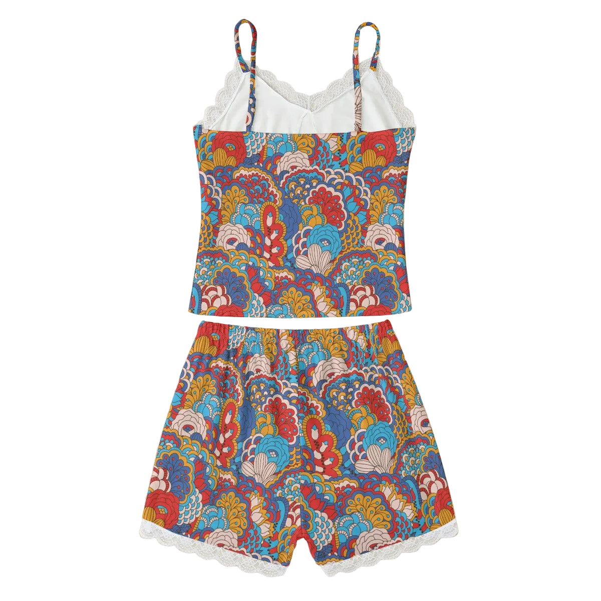 Opula Cami Lace Trim 2 Piece Lounge Wear Set