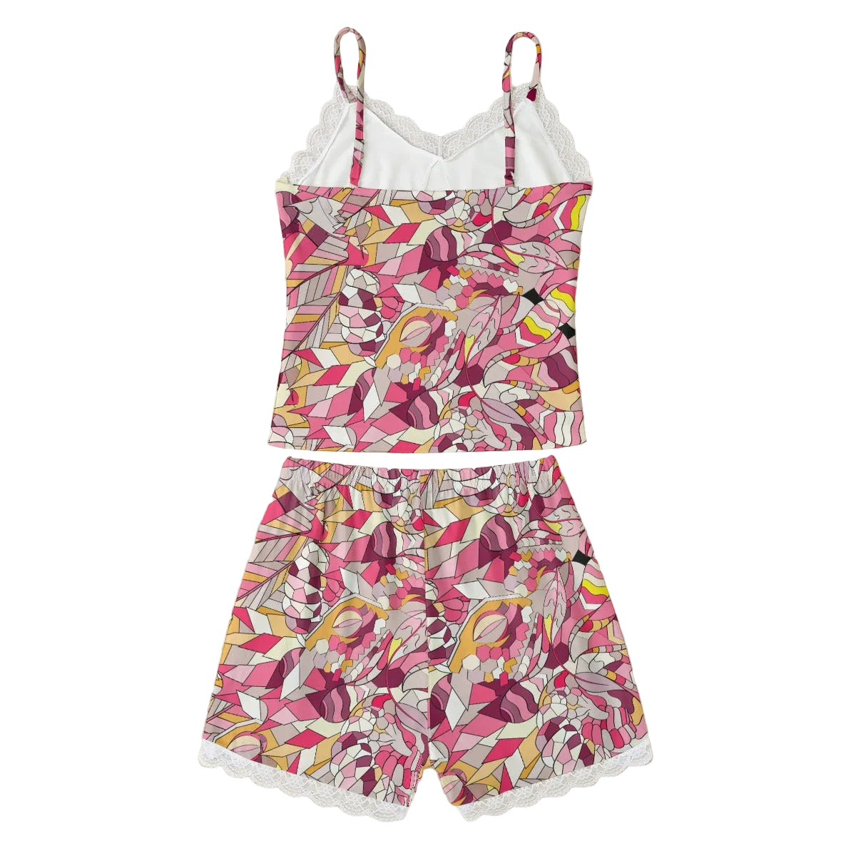 Perl Cami Lace Trim 2 Piece Lounge Wear Set