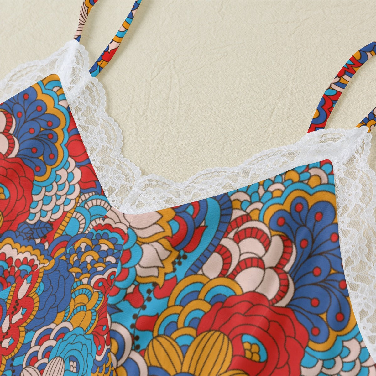 Opula Cami Lace Trim 2 Piece Lounge Wear Set