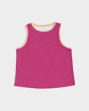 Prague Violet Cropped Tank Crew Top - Airline Series