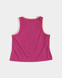 Prague Violet Cropped Tank Crew Top - Airline Series