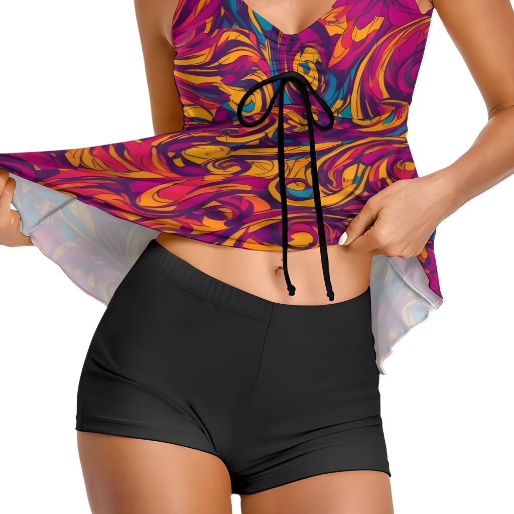 Whispa Tankini Swimsuit & Shorts - Blissfully Brand