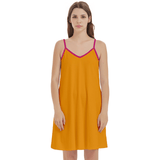 Munich Orange Cami Pocket Dress - Airline Series