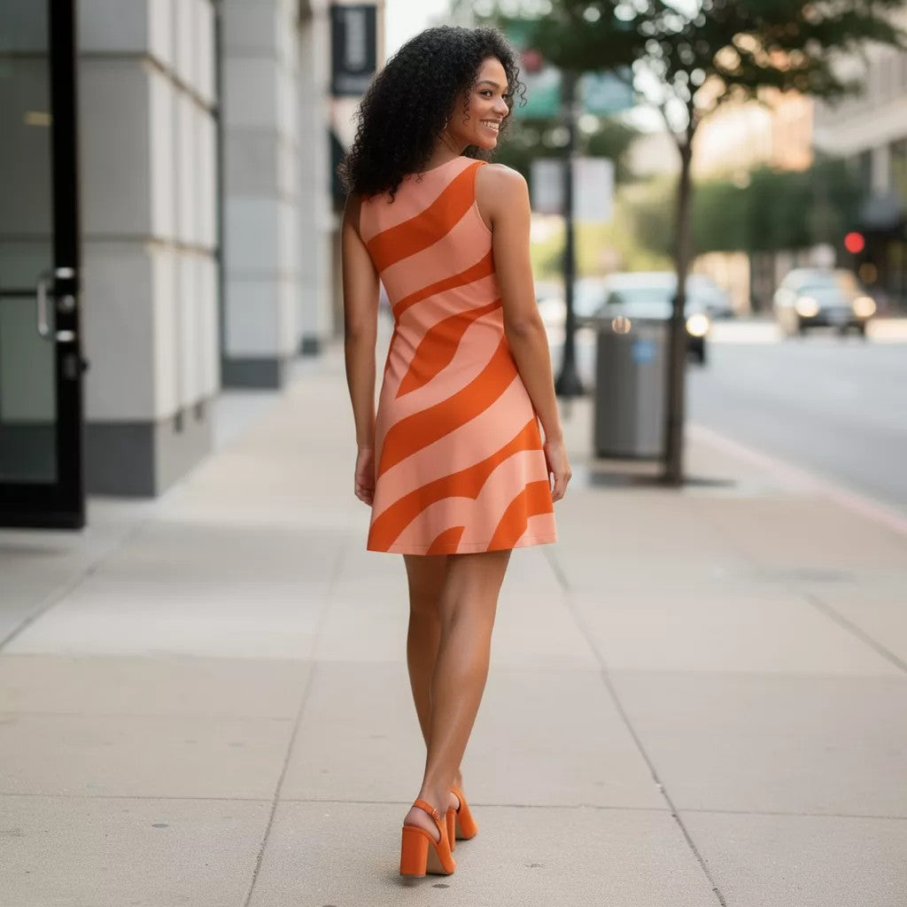 Aki Color Series Remix Skater Dress