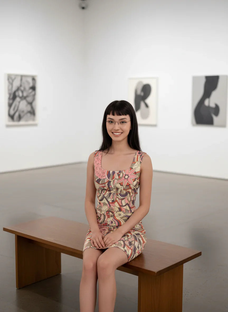 アマイ ノースリーブ ボディコンドレス