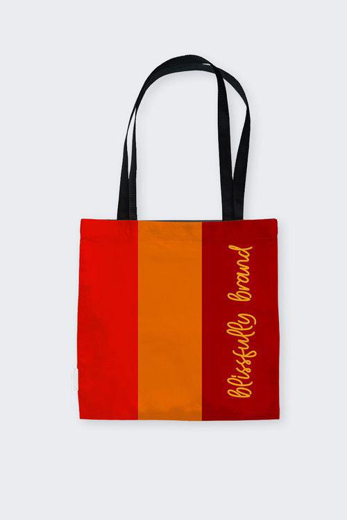 Ame Color Block Large Canvas Tote Bag - Blissfully Brand